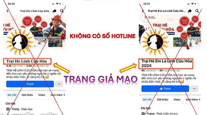 Cảnh giác bẫy lừa đảo mạo danh “Trại hè lính cứu hỏa”